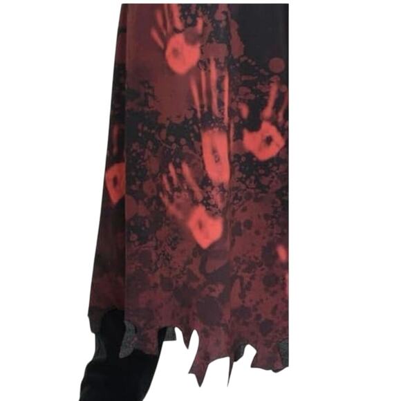 New Amscan Hooded Horror Costume Set With Mask halloween boys size large 12-14 - Picture 5 of 6